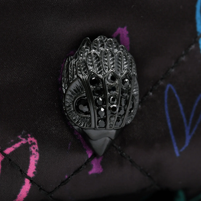 Kurt Geiger mujer Bandolera pequeña de material reciclado London 2LPR279 | bolsas negro otro